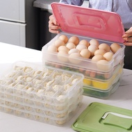 AT-🛫Dumplings Box Special Frozen Dumpling Box Dumplings Box Refrigerator Storage Box Household Dumpling Tray Quick-Froze