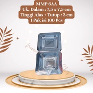 (100 Pcs) MMP 6AA Cake Mica/ 7.5x7.5x3 cm Pudding Mica/ Mochi Mica/ Sticky Rice Mica/