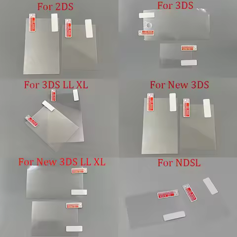1PC Top Bottom HD Clear Protective Film For NDSI NDSL 2DS 3DS 3DS LL XL New 3DS XL For Switch Lite L
