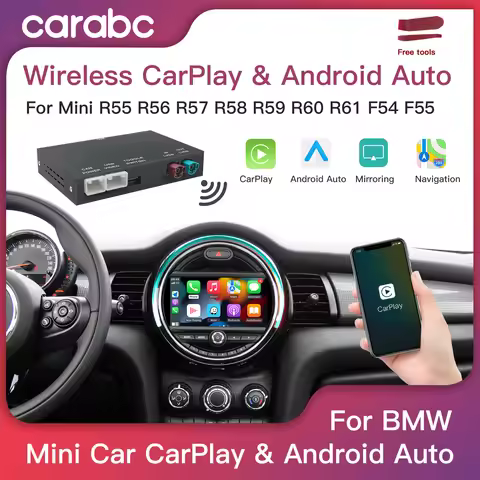 Wireless CarPlay Android Auto for BMW Mini R55 R56 R57 R58 R59 R60 R61 F54 F55 Clubman Countryman Ha