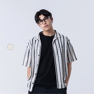 50% Fifty Percent | Textured National Collar Shirt | 02633630002