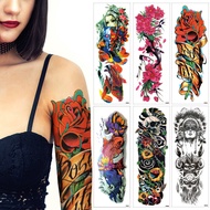 ️ Full Arm tattoo Stickers Customized Waterproof Flower Arm Men Women Arm Disposable tattoo Stickers