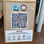 DINE IN SOP LABEL / STICKER SOP DINE IN