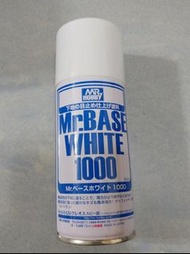 日本 Mr.Hobby Mr.Base White 1000 GUNZE郡氏B-518 B518 白色底油 底漆噴罐 180ml 模型 戰棋 塗裝 GK PVC 噴漆 1000番 (白色)
