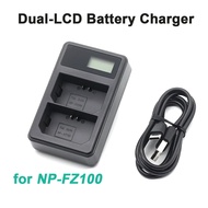 NP-FZ100 Battery DUAL USB Charger for Sony A6600 A7III A7IV A9 MVP CAMERA