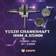 CRANKSHAFT Y15 HHM 4.65MM ROD 102L Y15ZR Y16 Y16ZR Y155 MX KING SNIPER JACKROD JEKROD 4.65