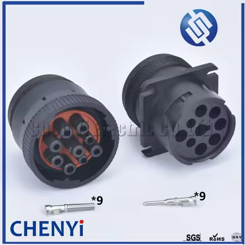 1 set Deutsch 9 pin waterproof auto connector Diagnosctic Tool circular Connector HD16-9-1939P HD16-