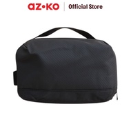 AZKO Passport Gadget Organizer bag With 14 Compartments - Black pouch cable charger handphone laptop