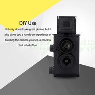 35MM Dual Lens Film Camera DIY  Retro Double Reflex Film Camera TLR Camera for 35MM 135 Film Dual Le