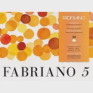 【Fabriano】Fabrano 5水彩紙,中目,300G,23X31,20張,50%棉