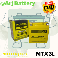 MOTOBATT Aki Motor Rx King Nsr150 Aki Kering 12V GEL MTX3L untuk Honda NSR150SP
