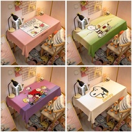 Anime Cartoon Cute Snoopy Study Tablecloth Children Eating Table Mat Student Dormitory Dressing Table Mat
