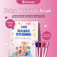 Momify.ID - CHILDREN'S CODING PHYSICAL BOOK Children's Worksheet Activity Book 2 3 4 5 Years Old Chi