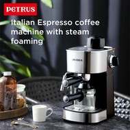 Coffee Machine Ready Stock Petrus PE3180 Espresso Coffee Machine with fancy milk function 5bar 240ml