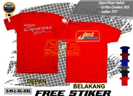 Kaos Crystal 2 Stroke | Kaos Suzuki Crystal | Baju Motor Suzuki Crystal 2 Tak Menolak Punah | Tshirt