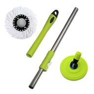 Mop For Home Rotary Bar Neutral Accessories Hand Pressure Steel Plate Rod Spin-Dry Rotating Mop Mop Mop Automatic