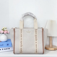 Kate Spade｜KS 帆布拼色 紙袋包 蝙蝠包