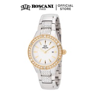 jam tangan perempuan watch women smart watch Roscani Eloise E14 Bracelet Women Watch - Rough Matte Dial + Gemstone Bezel
