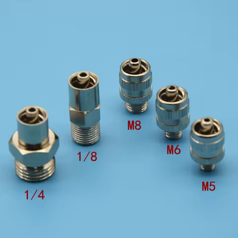 Metal Luer Lock Connector,M5 M6 M8 Screw Thread Adapter,G1/4 G1/8 Quick Coupler Pneumatic Fitting Co
