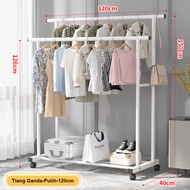 Stand Hanger Double Rak Gantungan Baju Rak Baju Gantung Gantungan Baju Berdiri 150CM