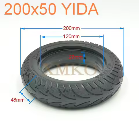 YIDA YT-D35 Solid Tire 200x50 For Speedway Mini 4 Pro Speedtrott GX14 Rear Wheel Tyre 8Inch Electric