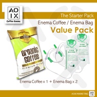 AOIX Coffee Enema ENEMA BAG STARTER PACK / SA WILSONS 100% ORGANIC COFFEE ENEMA/ENEMA BAG/灌肠咖啡/排毒/瘦身