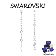 ♈Swarovski♈ M5661687 S925 Sterling Silver White Crystal Gemstone Water Drop Earrings Mesmera Asymmet