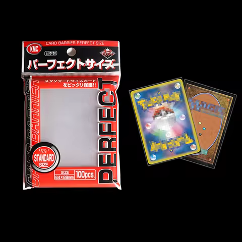 64x89mm Card Sleeve Barrier Board Game KMC Clear Pokemon Perfect Size Card Sleeves Trading Cards Fit