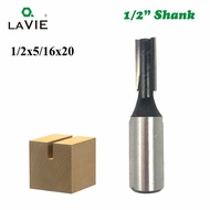 LAVIE 1pc 1/2 Shank Straight Dada Router Bit Wood Edge Cutting 2" Blade 1/2" Cutting Dia. Woodworkin