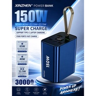 XINZHEN 150W Power Bank 30000mAh 65W PD Fast Charging 4 Port Type C Laptop Powerbank