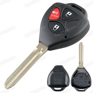 3 Buttons Uncut Car Remote Control Key Shell Auto Car Key Fob Case Fit for Toyota Corolla RAV4 Yaris