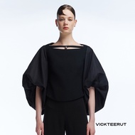 VICKTEERUT (ราคาปกติ 7650-.) Voluminous Sleeve Blouse เสื้อเข้ารูป แขนพอง