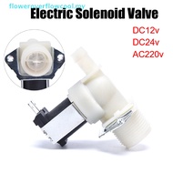 COOL3C DC12V 24V AC220V Plastic Water Drain Valve Electric Water Inlet Solenoid HOT