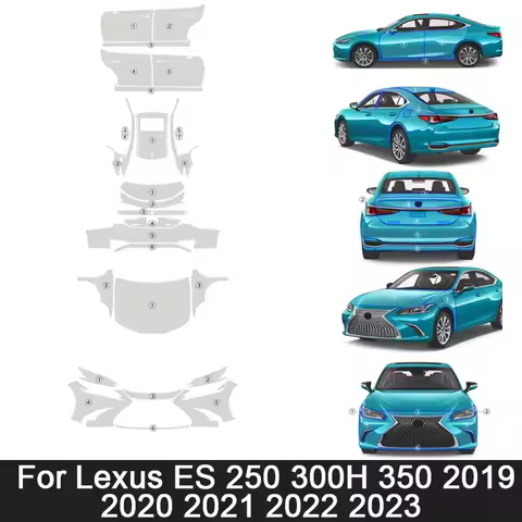 TPU Paint Protection Film Transparent Bra Cover Kit Decal Pre-cut PPF Scratch Resistant For Lexus ES