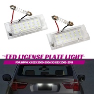 1 Pair White CANbus LED Number License Plate Light Lamp 18 SMD  For BMW E53 X5 1999-2003 E83 X3 03-1