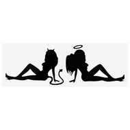 Beauty Sexy Angel and Devil Car Stickers Reflective Decal
