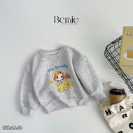 Áo sweater tay dài họa tiết in hình công chúa dễ thương cho bé gái 1 đến 7 tuổi BERNIE 0624A40