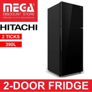 HITACHI R-VGY480PMS0 390L 2-DOOR FRIDGE (2 TICKS) FREE GIFT FROM HITACHI AGENT