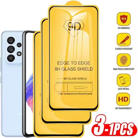 1-3Pcs 9D Screen Protector For Xiaomi Redmi 13C 9A 9C 9T 12C 11A 10C Note 13 Pro 12 11 10 9 8 7 8T 9