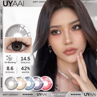 UYAAI x FRESHLADY 【มีค่าสายตา 0.00~-6.00】 1 คู่คอนแทคเลนส์สี K4 รายเดือน ชุดคอนแทคเลนส์ รายเดือน ปร