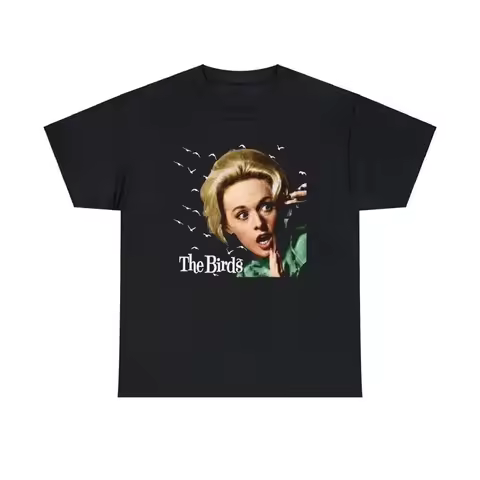 The Birds Heavy Cotton T Shirt Alfred Hitchcock Tippi Hedren Movie