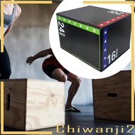 [Chiwanji2] Plyometric Jump Box Portable Jump Training Box Multifunction Plyo Box for Home Exercise 