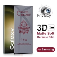 Ceramic Anti SPY Anti Scratch screen Guard Protector Anti Scratch Samsung S8 S9 S8+ S9+ S22 S23 S24 Ultra S10 Note 10 Plus Note 20 Ultra