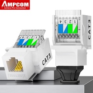 Ampcom đấm xuống Keystone 5/10 gói công cụ-miễn phí điện thoại mô-đun RJ11 Cat3 mô-đun giọng nói vàn