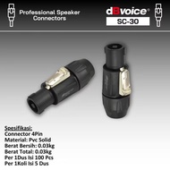 Connector Speakon dbvoice sc30 original jack speakon dbvoice 4 Pin