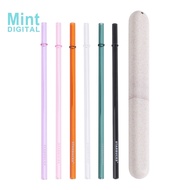 Starbucks Straw with Brush 8mm Transparent High Borosilicate Glass Straw Recyclable Straw Resistant 