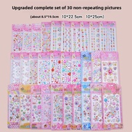 GESHIFAN | 3D Princess Jewel Stickers for Girls