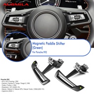 2PCS Car Steering Wheel Magnetic Shift Paddle Extension For Porsche 992 GT3 Carrera Panamera Macan C