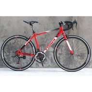 TRINX 700c Lightweight Super Racing Road Bike Performance Quality Road Bike 21 speed RedWhite