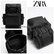 Tas Ransel Zara Explorer Rubberised Backpack Pria Orginal Ransel Serut